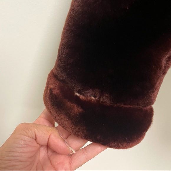 Vintage 50s/60s Gus Mayer Brown Mouton Chubby Coat - Picture 11 of 13